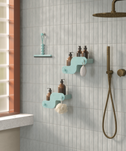 Nami Adhesive Shower Bins